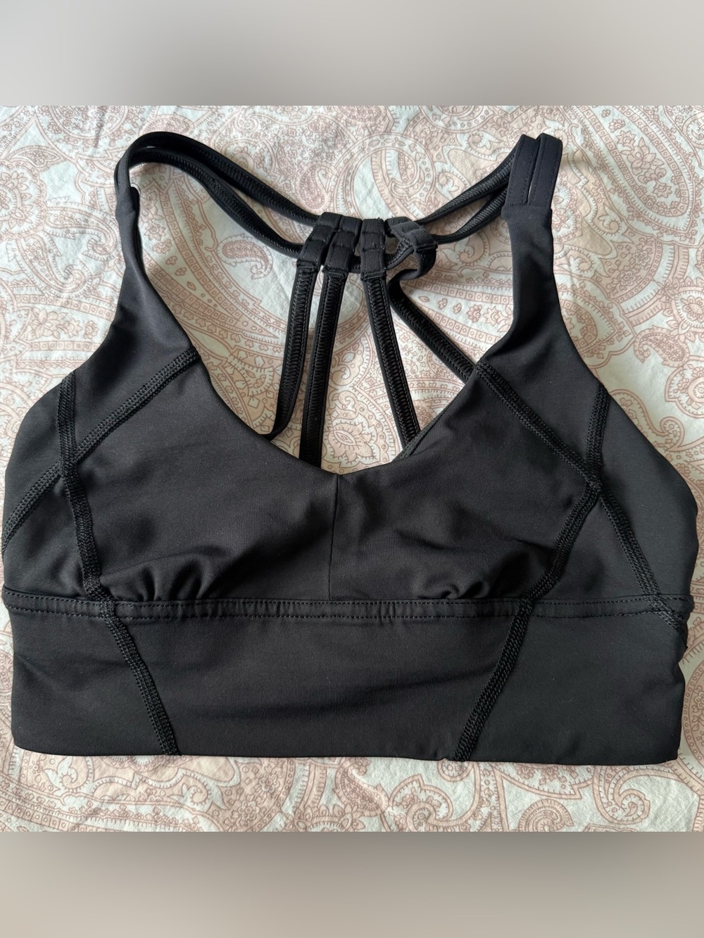 lululemon athletica Black Strappy Sports Bra